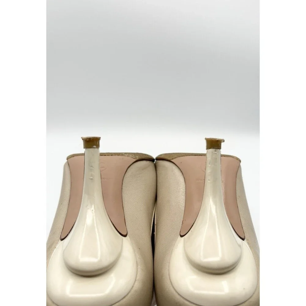 CHANEL white beige